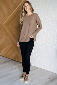 Casual Tuesday Ribbed Knit Sweater in Mocha-Tops-Villari Chic, women's online fashion boutique in Severna, Maryland