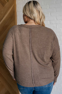 Casual Tuesday Ribbed Knit Sweater in Mocha-Tops-Villari Chic, women's online fashion boutique in Severna, Maryland