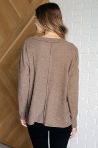 Casual Tuesday Ribbed Knit Sweater in Mocha-Tops-Villari Chic, women's online fashion boutique in Severna, Maryland