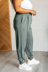 Center Seam Scuba Joggers in Ash Jade-Bottoms-Villari Chic, women's online fashion boutique in Severna, Maryland