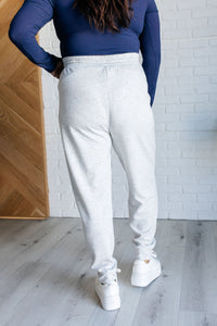 Center Seam Scuba Joggers in Heather Grey-Bottoms-Villari Chic, women's online fashion boutique in Severna, Maryland