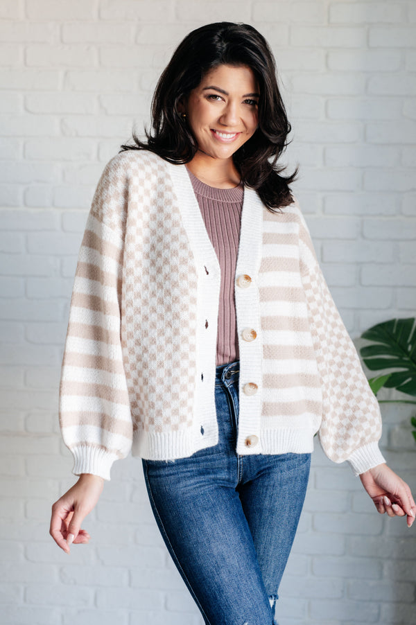 Check That Line Cardigan-Layers-Villari Chic, women's online fashion boutique in Severna, Maryland