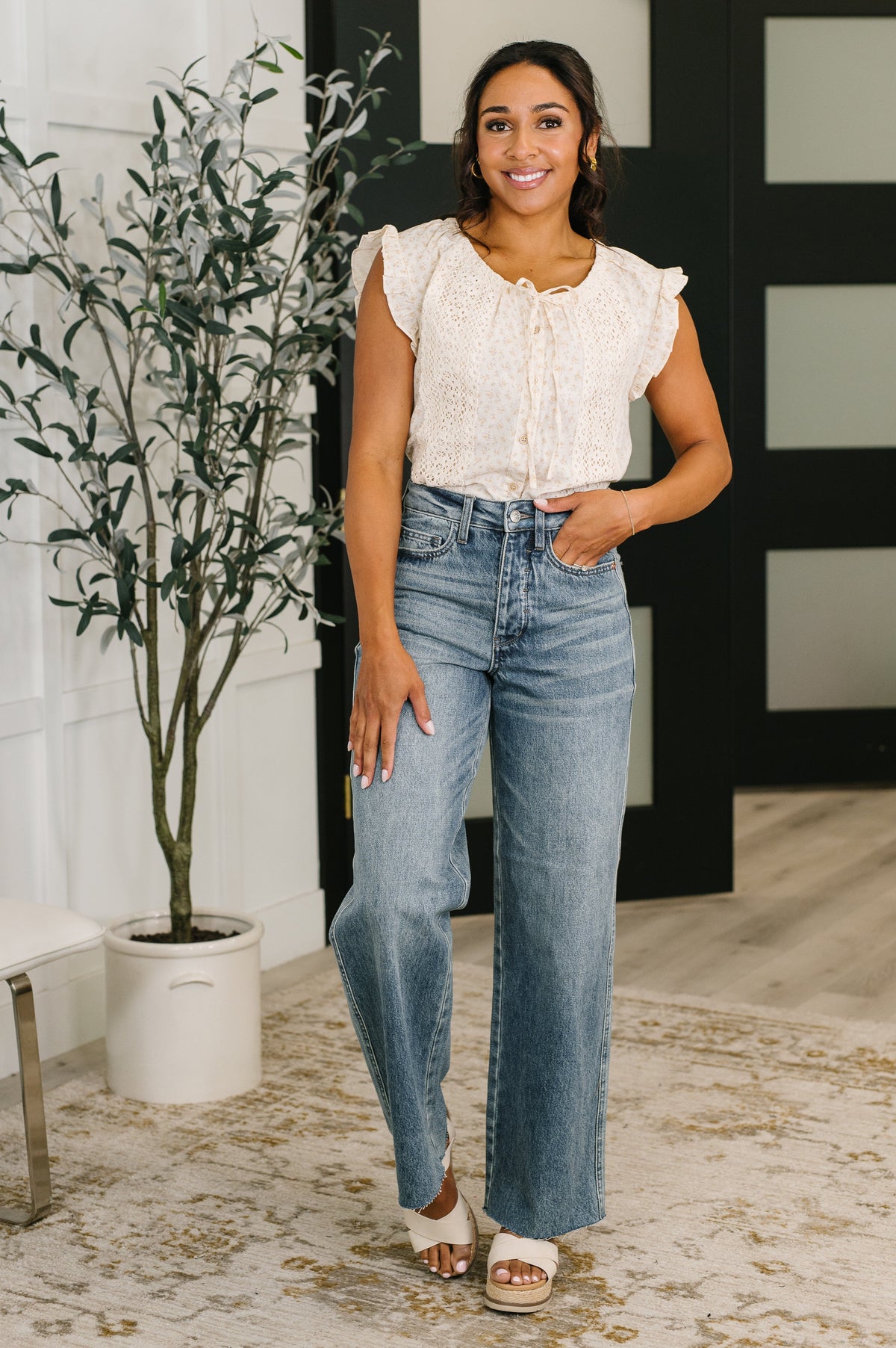 Judy Blue High Waist Rigid Magic Baggy Jeans-Womens-Villari Chic, women's online fashion boutique in Severna, Maryland