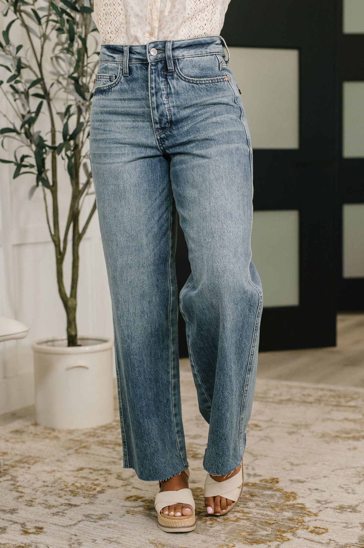 Judy Blue High Waist Rigid Magic Baggy Jeans-Womens-Villari Chic, women's online fashion boutique in Severna, Maryland