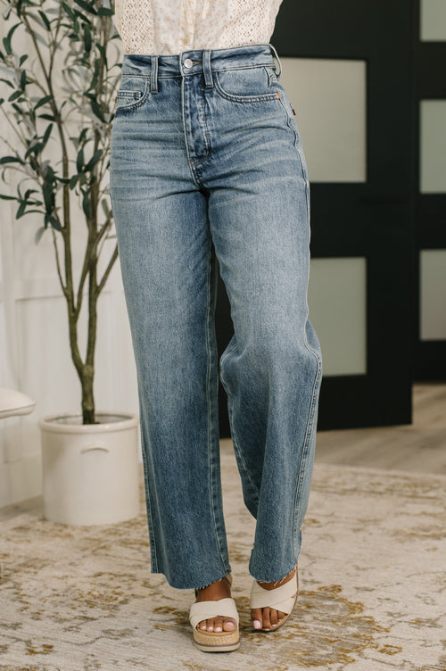 Judy Blue High Waist Rigid Magic Baggy Jeans-Womens-Villari Chic, women's online fashion boutique in Severna, Maryland