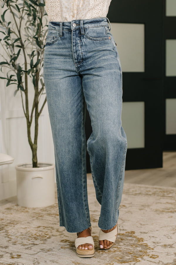 Judy Blue High Waist Rigid Magic Baggy Jeans-Womens-Villari Chic, women's online fashion boutique in Severna, Maryland