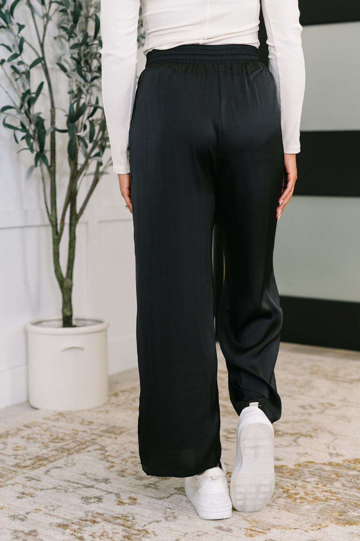 City Ease Wide Leg Bottoms in Black-Womens-Villari Chic, women's online fashion boutique in Severna, Maryland