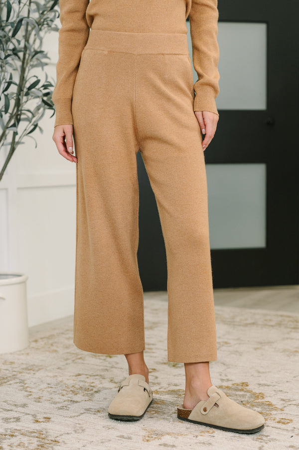 Clove Culottes in Camel-Womens-Villari Chic, women's online fashion boutique in Severna, Maryland