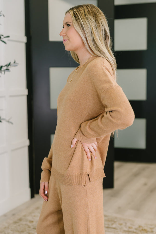 Clove Sweater in Camel-Womens-Villari Chic, women's online fashion boutique in Severna, Maryland