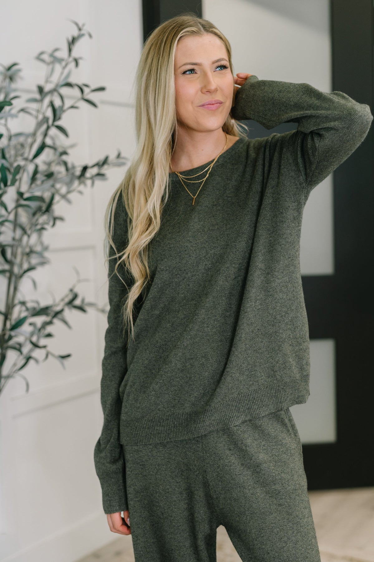Clove Sweater in Moss-Womens-Villari Chic, women's online fashion boutique in Severna, Maryland