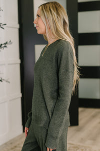 Clove Sweater in Moss-Womens-Villari Chic, women's online fashion boutique in Severna, Maryland