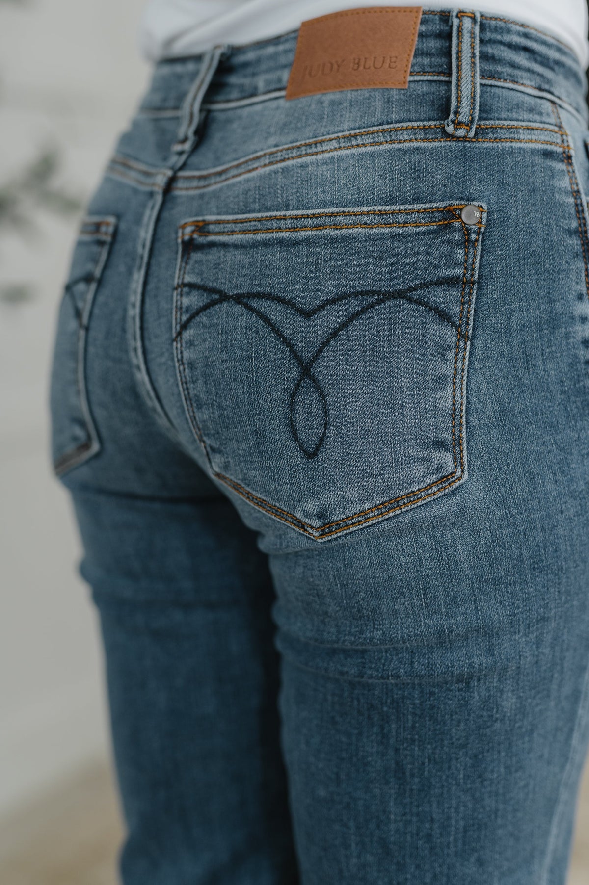 Judy Blue Mid Rise Boyfriend Classic Cuffed-Womens-Villari Chic, women's online fashion boutique in Severna, Maryland
