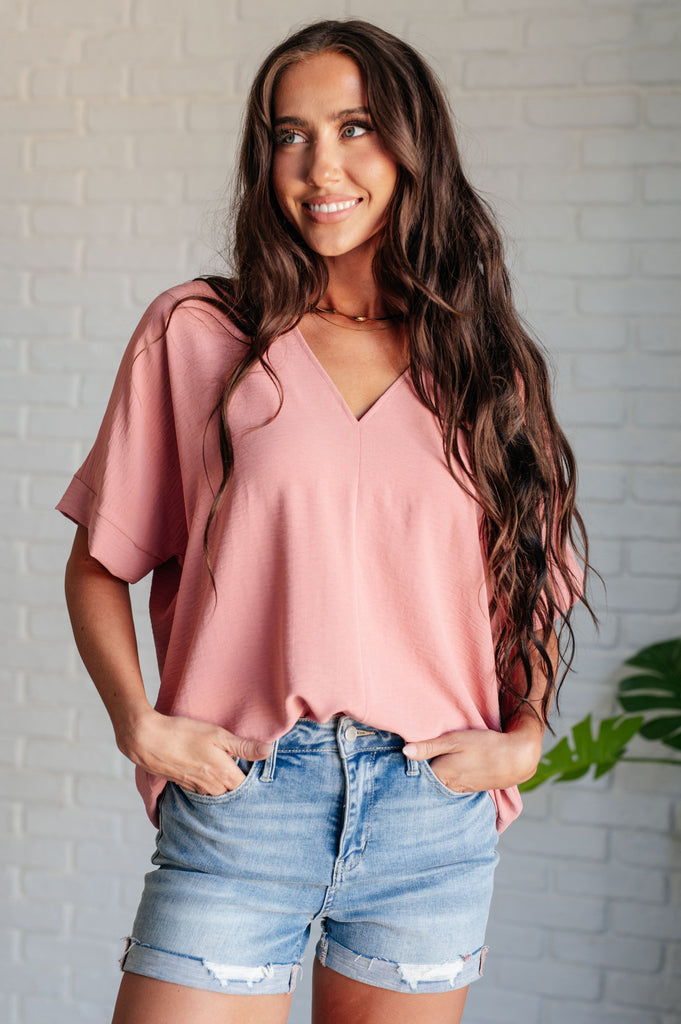 Contrary to Popular Belief V-Neck Blouse-Tops-Villari Chic, women's online fashion boutique in Severna, Maryland