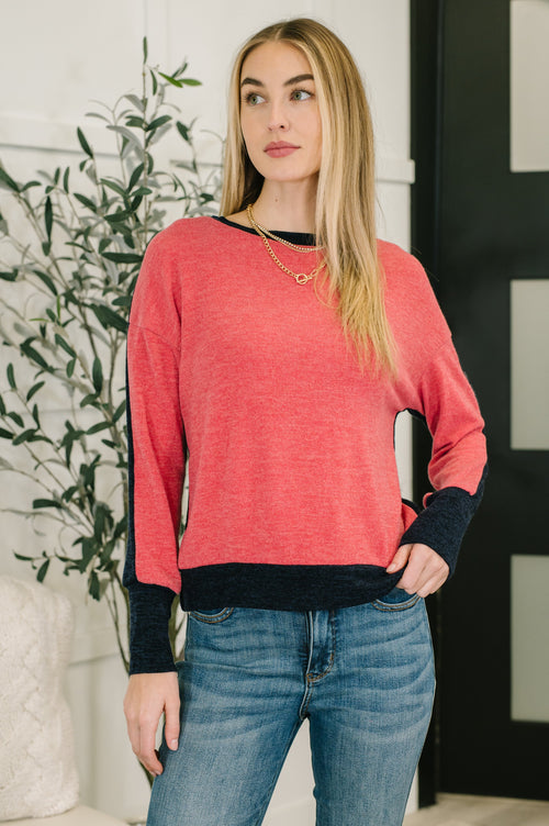 Couldn't Be Happier Color Block Long Sleeve Top-Womens-Villari Chic, women's online fashion boutique in Severna, Maryland