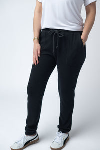 Corrine Joggers - Black-bottoms-Villari Chic, women's online fashion boutique in Severna, Maryland