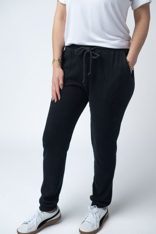 Corrine Joggers - Black-bottoms-Villari Chic, women's online fashion boutique in Severna, Maryland