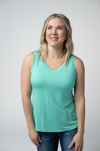 Noelle Tank - Turquoise-tank-Villari Chic, women's online fashion boutique in Severna, Maryland