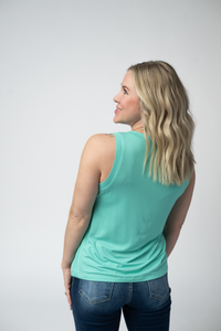 Noelle Tank - Turquoise-tank-Villari Chic, women's online fashion boutique in Severna, Maryland