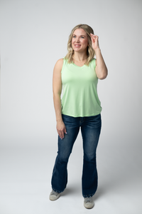 Noelle Tank - Lime-tank-Villari Chic, women's online fashion boutique in Severna, Maryland