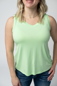 Noelle Tank - Lime-tank-Villari Chic, women's online fashion boutique in Severna, Maryland