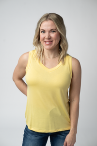 Noelle Tank - Lemon-tank-Villari Chic, women's online fashion boutique in Severna, Maryland