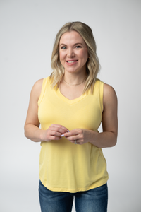 Noelle Tank - Lemon-tank-Villari Chic, women's online fashion boutique in Severna, Maryland