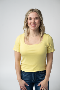 Short Sleeve Alyssa Top - Yellow-Tops-Villari Chic, women's online fashion boutique in Severna, Maryland
