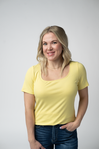 Short Sleeve Alyssa Top - Yellow-Tops-Villari Chic, women's online fashion boutique in Severna, Maryland