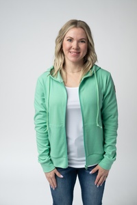 Fullzip Hoodie - Aquamarine-hoodie-Villari Chic, women's online fashion boutique in Severna, Maryland