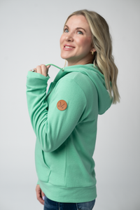 Fullzip Hoodie - Aquamarine-hoodie-Villari Chic, women's online fashion boutique in Severna, Maryland