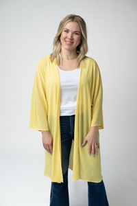 Ellie Cover-Up Kimono - Lemon-Cardigan-Villari Chic, women's online fashion boutique in Severna, Maryland