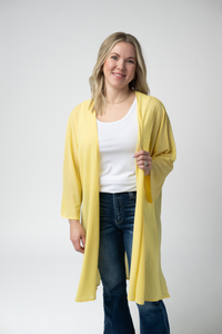 Ellie Cover-Up Kimono - Lemon-Cardigan-Villari Chic, women's online fashion boutique in Severna, Maryland