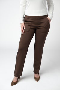Luxe Ankle Bottoms- Brown-bottoms-Villari Chic, women's online fashion boutique in Severna, Maryland