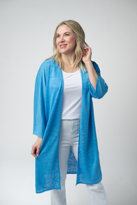 Ellie Cover-Up Kimono - Light Blue-Cardigan-Villari Chic, women's online fashion boutique in Severna, Maryland