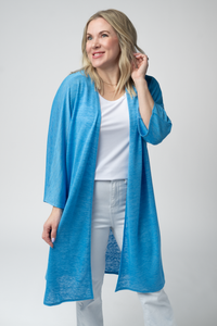 Ellie Cover-Up Kimono - Light Blue-Cardigan-Villari Chic, women's online fashion boutique in Severna, Maryland