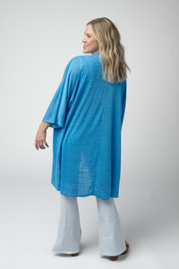 Ellie Cover-Up Kimono - Light Blue-Cardigan-Villari Chic, women's online fashion boutique in Severna, Maryland
