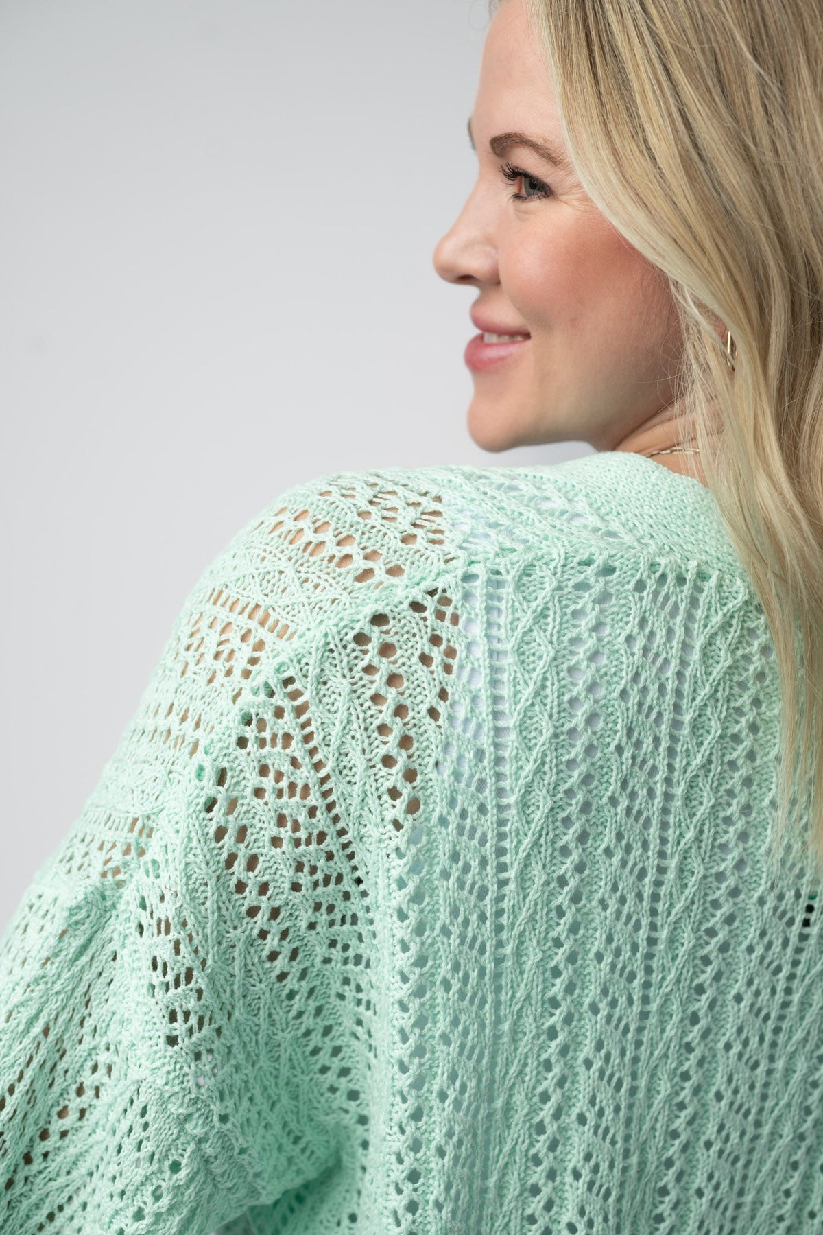 Callie Cropped Cardigan - Mint-Cardigan-Villari Chic, women's online fashion boutique in Severna, Maryland