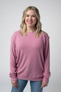 Corrine Ribbed Pullover Top - Rose-Pullover-Villari Chic, women's online fashion boutique in Severna, Maryland