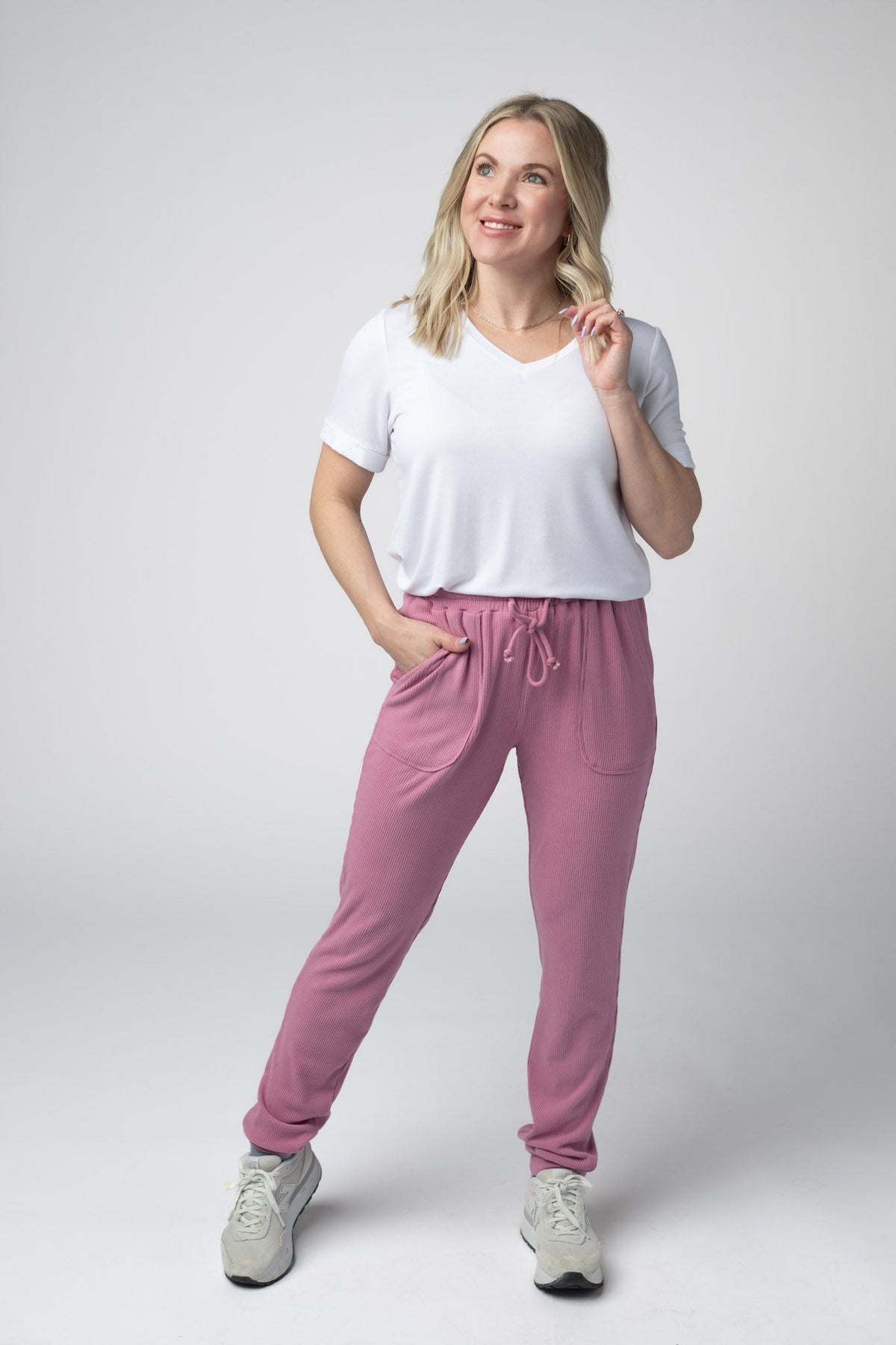 Corrine Joggers - Rose-bottoms-Villari Chic, women's online fashion boutique in Severna, Maryland