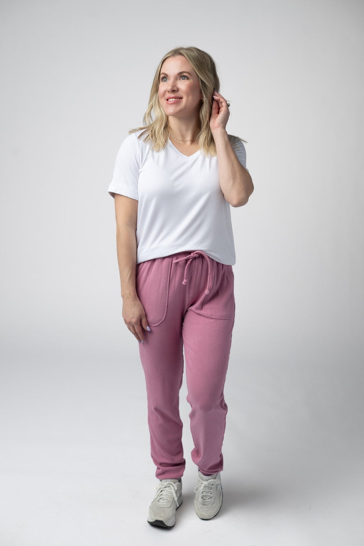 Corrine Joggers - Rose-bottoms-Villari Chic, women's online fashion boutique in Severna, Maryland