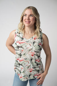 Noelle Tank - Flamingos-tank-Villari Chic, women's online fashion boutique in Severna, Maryland