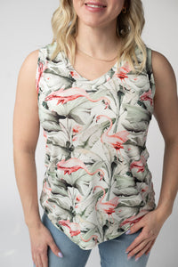 Noelle Tank - Flamingos-tank-Villari Chic, women's online fashion boutique in Severna, Maryland
