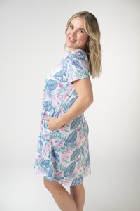 Alicia Dress - Tropical Leaf-dress-Villari Chic, women's online fashion boutique in Severna, Maryland