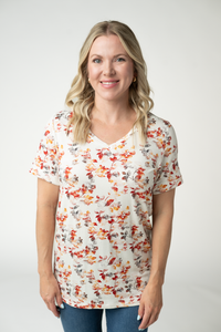 Sophie Top - Autumn Watercolor-Shirts-Villari Chic, women's online fashion boutique in Severna, Maryland