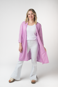 Ellie Cover-Up Kimono - Lilac-Cardigan-Villari Chic, women's online fashion boutique in Severna, Maryland