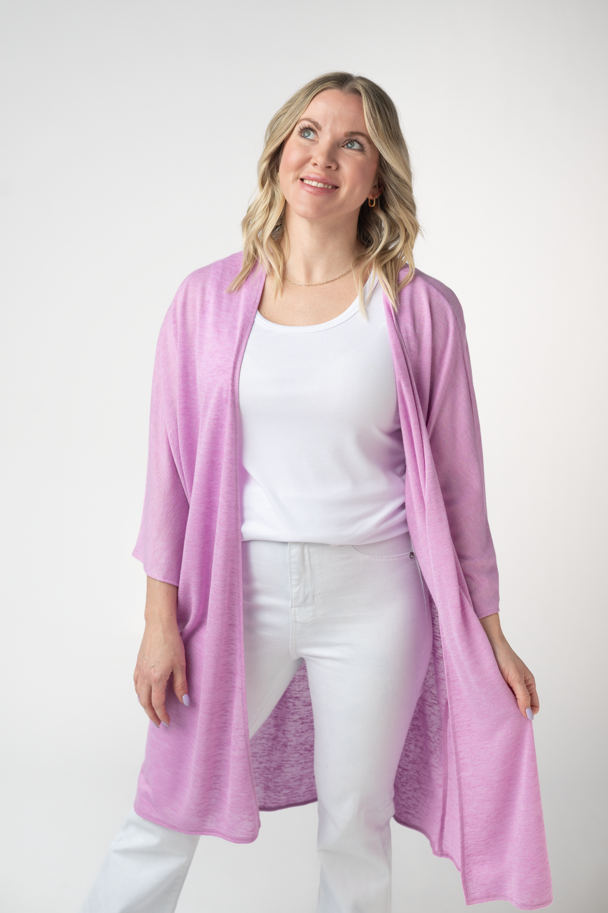 Ellie Cover-Up Kimono - Lilac-Cardigan-Villari Chic, women's online fashion boutique in Severna, Maryland