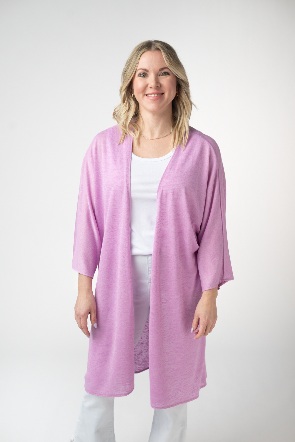 Ellie Cover-Up Kimono - Lilac-Cardigan-Villari Chic, women's online fashion boutique in Severna, Maryland