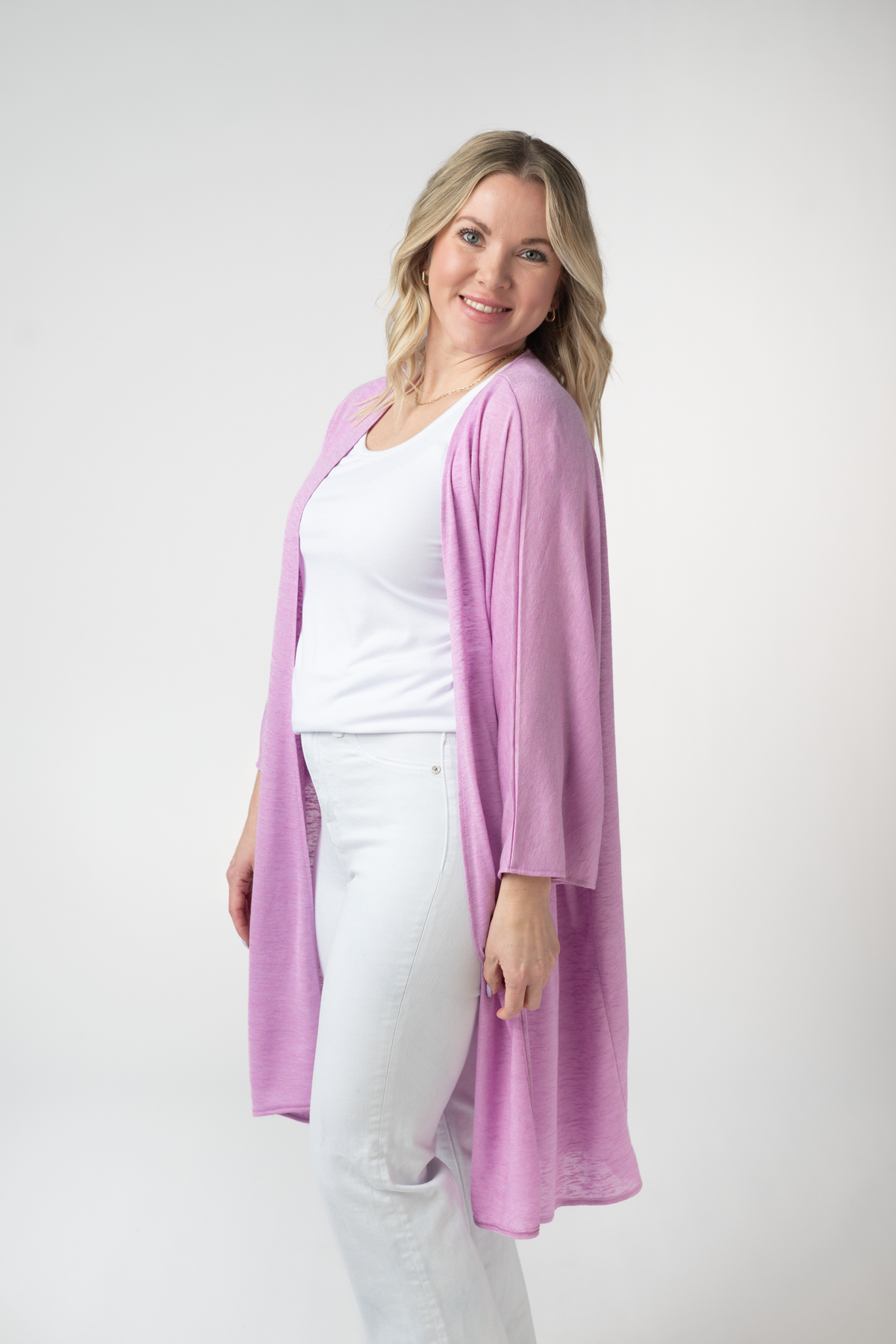 Ellie Cover-Up Kimono - Lilac-Cardigan-Villari Chic, women's online fashion boutique in Severna, Maryland