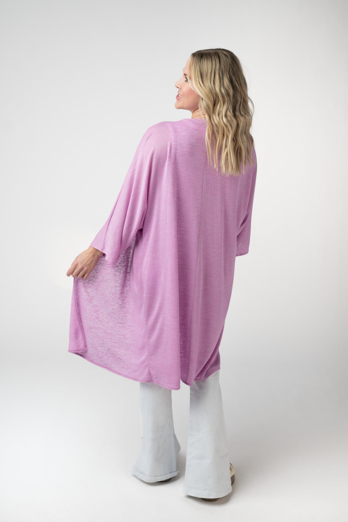 Ellie Cover-Up Kimono - Lilac-Cardigan-Villari Chic, women's online fashion boutique in Severna, Maryland