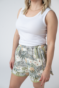 Dolphin Shorts - Pineapple Leaf-shorts-Villari Chic, women's online fashion boutique in Severna, Maryland